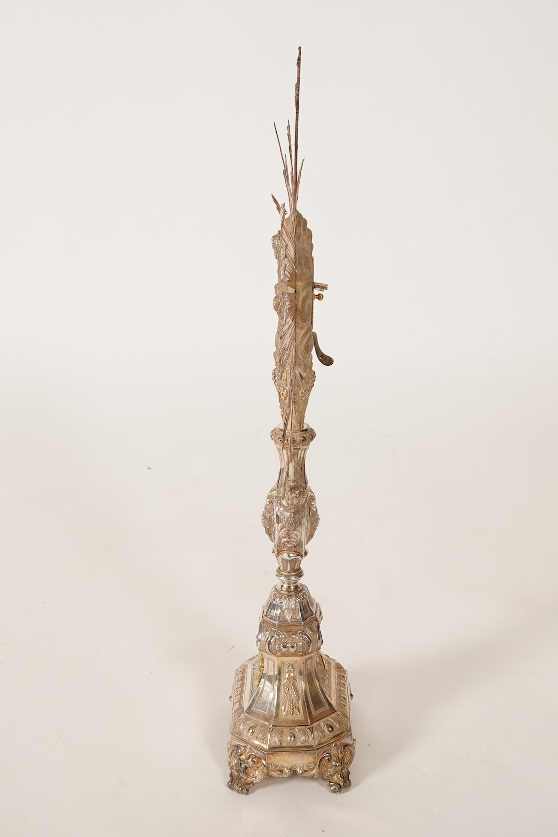 A mid 19th century French 950 standard parcel gilt silver Monstrance, by Placide Poussielgue-Rusand of Paris (1847-1891)